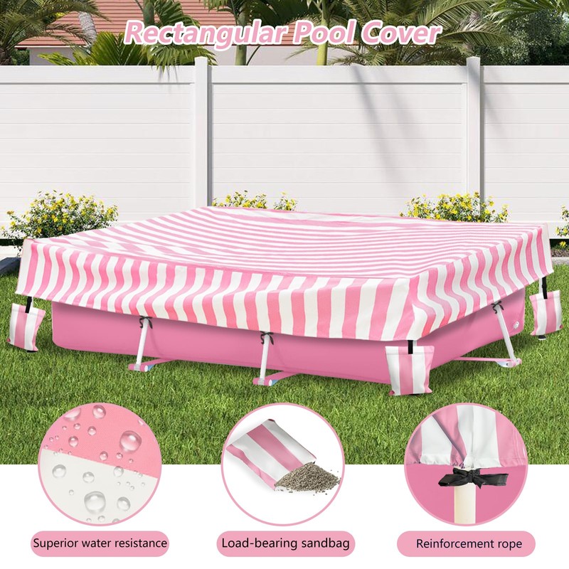 Sobana Rectangular Pool Cover,Waterproof Covers for 7' x 5' x