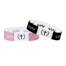 HPLSZCN Bible Verse Bracelets, Christian Bracelet Bible Verse Wristbands with NFC, Daily Bracelet for Wearable, Bible Gifts (Black + Pink)