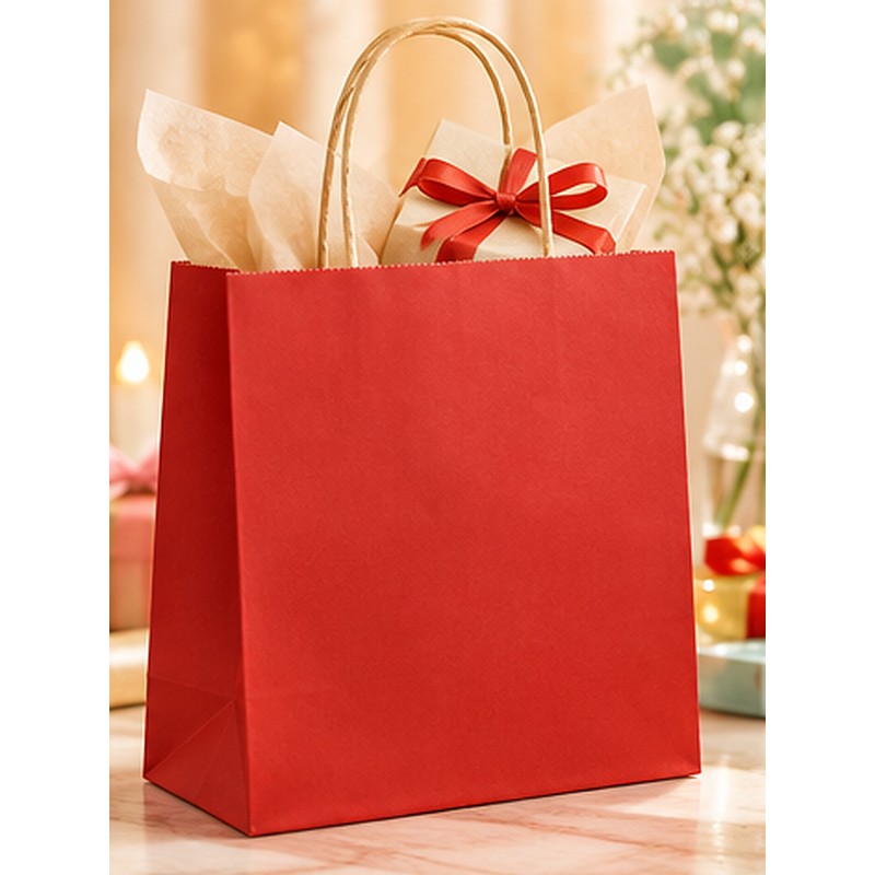 Kraft Paper Gift Bags with Handles for Party Favors –