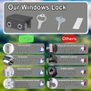 Window Locks,(8 Sets) Sliding Window Locks with Key,Window Locks Security
