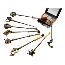 Set De 8 Brochas Para Maquillaje Juego De Tronos Con Estuche