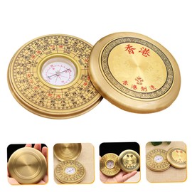 BESPORTBLE 2sets Multifunctional Chinese Compass Portable Pan Compass for Outdoor Gear Unique Retro Design for Home Decor and Hiking Activities 2pcs*2