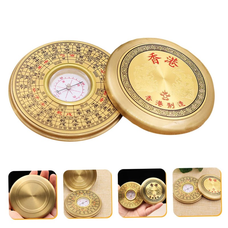 BESPORTBLE 2sets Multifunctional Chinese Compass Portable Pan Compass for Outdoor
