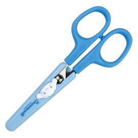 Cute Kitty Friends Figure Safety Scissors with Cover (SkyBlue)