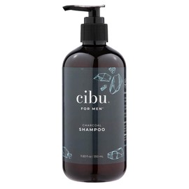 Cibu for Men Charcoal Shampoo - 12oz Deep Clean Shampoo for Healthier Hair & Scalp - Removes Dirt and Oil, Boosts Volume, Enhances Thickness, and Revitalizes Scalp