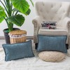 CaliTime Throw Pillow Cases Pack of 2 Cotton Thread Stitching