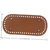 PU Leather Crochet Bag Base Oval Shaper Bottom Pads with