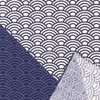 Hamamonyo Kofu (Furoshiki, 19.7 inches (50 cm), Dyed Sekai Wave