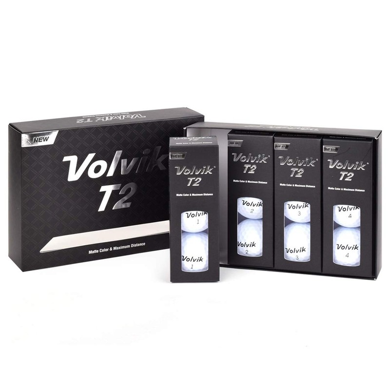 Volvik T2 Ionomer Polymer Low Side Spin Matte Finished Long