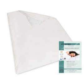 allsaneo Premium Allergy Sufferers Duvet Cover 135 x 200 cm | Allergy Bed Linen Extra Soft and Lightweight | Anti Mite Encasing | Mite Protection | Allergy-Proof Intermediate Cover | TÜV Tested