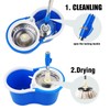 Spin Mop and Bucket with Wringer Set, 360° Mop and
