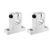 uxcell 2PCS SK12 Aluminum Linear Motion Rail Clamping Rod Rail