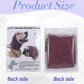 Dog Ear Cover for Anxiety Relief, Happy Hood Dog Calming Hood for Grooming and Bath Drying Dogs Ear Protection for Anxiety Relief, The Grooming and Force Drying Head Protection Dogs Ears Muffs Noise