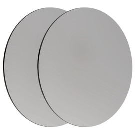 WENHUALI Steel Plate Sheet 1/8" x 8" Diameter Round Weldable 2 Pcs A36 Steel Sheet Metal Base Plate Disk for Construction (8 in, 2 Pcs)