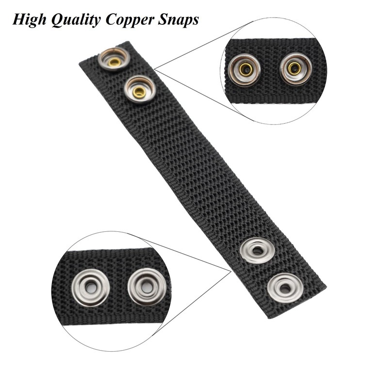 TACNEX Belt Keepers with Double Snaps for 2 inch Wide