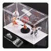 bociloy 12 Sets 55x25mm Mini Hinge Hasp, Clear Acrylic Hasp