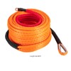3/8'' x 100ft Synthetic Winch Rope with Hook, 23,809 LBS