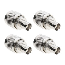 ECSiNG 4 x UHF Male to BNC Female Coaxial Adapter Coaxial Connector for RF Antennas / Wireless LAN Devices / Coaxial Cable / Wi-Fi Radios