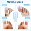 4pcs Waterproof Silicone Toe Protectors with Nursing Bandage