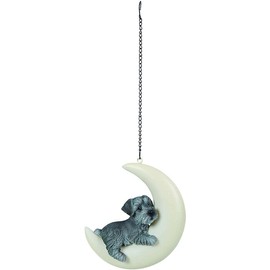 Vivid Arts - Hanging Moon Schnauzer for Home or Garden (HPP-M46-G)