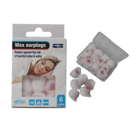 Wax Ear Plugs Earplugs for Sleep & Swimming Reusable Moldable Noise Cancelling Sound Blocking Reduction
