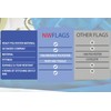 NWFlags Red Ensign Flag 150gsm Nylon Rope & Toggle 18"