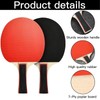 Cisixin Table Tennis Set, 2 Table Tennis Bats, 3 Balls,