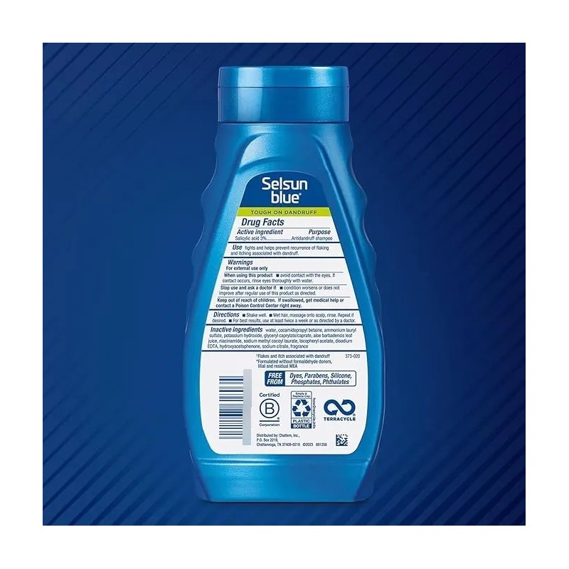 Shampoo Selsun Blue Antidandruff 2pz (325mlc/u) Importado