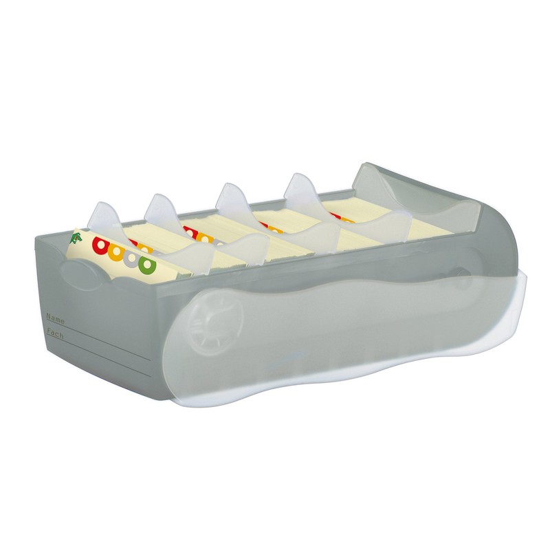 Han Croco Flashcard Box to Learn Vocabulary Easily, 5-Compartment Learning