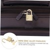 Operitacx 10Pcs Zinc Alloy Padlocks Rustproof Suitcase Locks for Travel