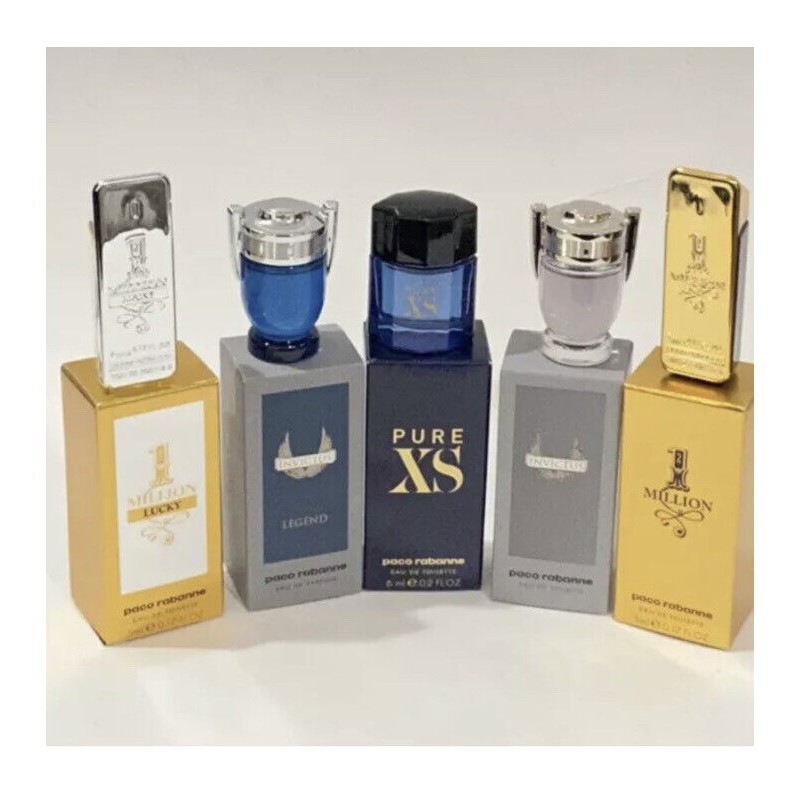 Paco Rabanne 5pcs Splash Mini Set For Men New In