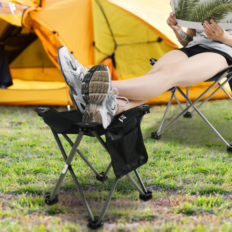 Roptat Camping Stool,Portable Folding Compact Lightweight Stool Seat for Camping