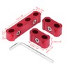 KIMISS Spark Plug Wire Separators Wire Holders，12 Pcs Aluminum Alloy