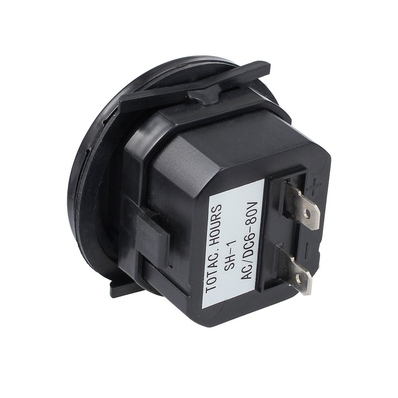 AMTOVL Quartz Hour Meter Round DC 12v 24v 36v 48V