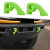 Jimen Fit for Ford Bronco 2021-2024, 2PCS Front Bumper Tow