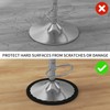 4 Pack Bar Stools Leg Protectors Ring, Non Slip Silicone