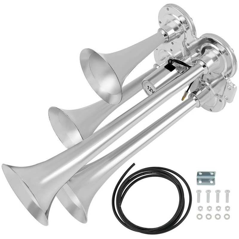 Scitoo 150db Super Loud 4Pcs Electric Air Horns Kit for