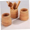 ABOOFAN 2 Pcs Pen Holder Handmade Makeup Brush Holder Desk