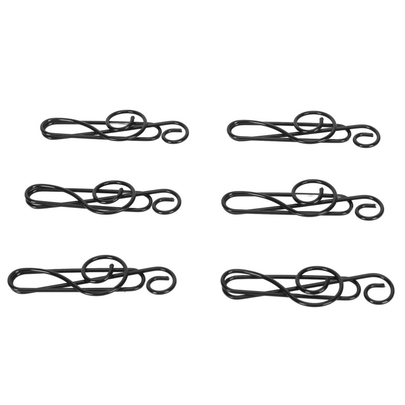 100 Pcs Note Paper Clip Black Creative Cute Music Wire
