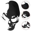 iplusmile 3pcs Funny Reflective Car Sticker Skull Decorative Decal for