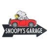 Peanuts Snoopy's Garage Arrow Metal Sign - Fun Peanuts Wall