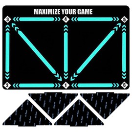 1 Piece Football Training Mat, 4 Pieces Triangular Non-Slip Stickers, Indoor Training Mat, Football Foot Training Mat, Ball Control Training Mat, Training Non-Slip Shock Absorption Mat
