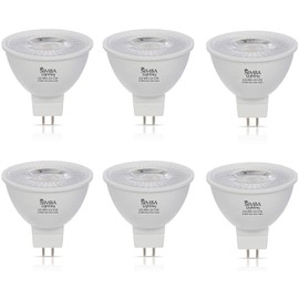 Simba Lighting [6 Pack] LED MR16 3.5W 12V 20W Halogen Replacement Bulbs GU5.3 Bi-Pin 2700K