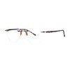 Scojo New York Gels P3 Round Reading Glasses, Ultra-Lightweight Rimless