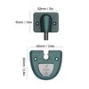 Floor Door Stopper Punch Free Windproof Ground Suction Function Quiet