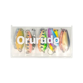 Orurdo qb100211a03n0 Barbless Hook Micro Spoon 10 Piece Set (3.5g)