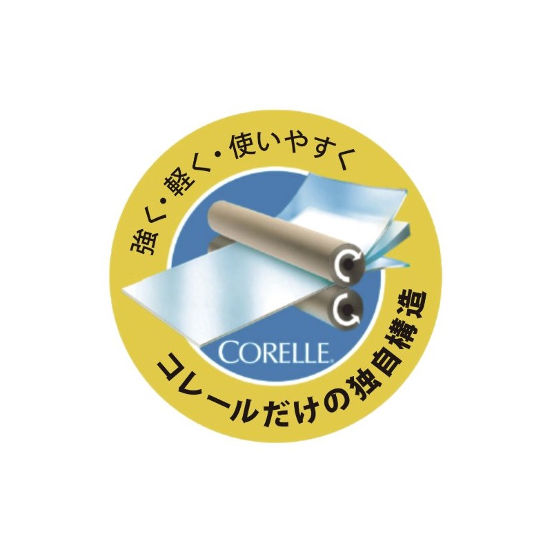 Corelle Plate, Dish, Outer Diameter 10.2 inches (26 cm), Break-resistant,
