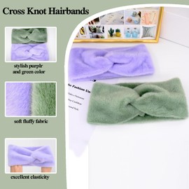 BEGOOD Headbands for Women Boho Stretchy Hair Bands Womens Twist Knot Head Bands Girls Non Slip Wide Turban for Yoga Workout Headwrap Gift Hair Accessories 2Pcs