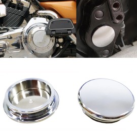 Unbranded Chrome CNC Swingarm Pivot Cover Fit for Harley Touring 1996-2023 Road King Glide