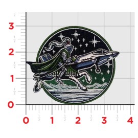 NAVY VMFA-121 GREEN KNIGHTS F-35 EMBROIDERED HOOK & LOOP PATCH